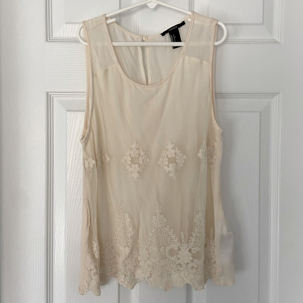 Lace tank top